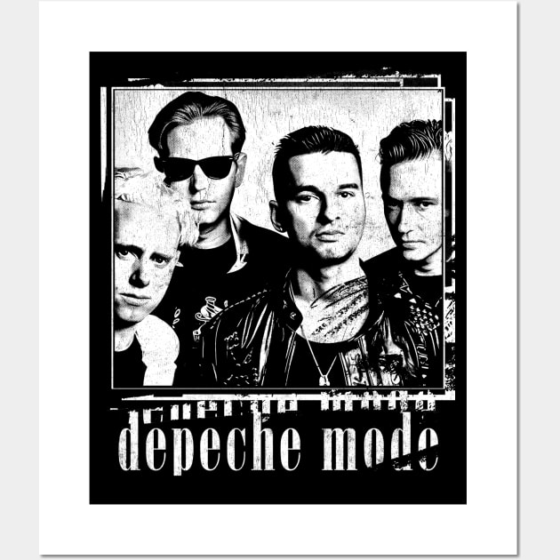 Depeche Mode -- Original Retro Fan Art Design Wall Art by unknown_pleasures